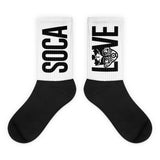 Choose LOVE and SOCA - Socks (Black Print)