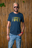Caribbean Rich - Men's Premium Fitted T-Shirt (Gold Print)