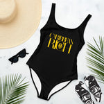 Caribbean Rich - One-Piece Swimsuit (Gold Print)