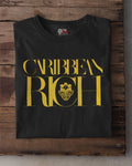 Caribbean Rich - Men's Premium Fitted T-Shirt (Gold Print) - Trini Jungle Juice Store