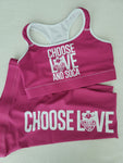 Choose LOVE and SOCA - Women's Leggings (Pink)