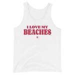Island Vibes - I Love My Beaches Unisex Tank Top