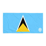 Beach Towel - St. Lucia Flag - Trini Jungle Juice Store