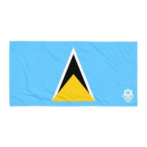 Beach Towel - St. Lucia Flag - Trini Jungle Juice Store