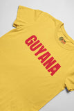 LOCAL - T-shirt unisexe Guyane (imprimé rouge)