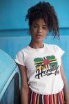 Heritage - Dominica Women's Fashion Fit T-Shirt (White) - Trini Jungle Juice Store