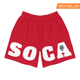 Choisissez LOVE et SOCA - Short de sport SOCA pour hommes (rouge)