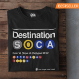 Trini Jungle Juice Transit - Destination SOCA T-shirt unisexe