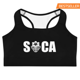 Choisissez LOVE and SOCA - Soutien-gorge de sport Soca pour femmes (Noir)