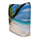 Island Vibes - "Life's A Beach" Large Beach Bag - Trini Jungle Juice Store