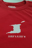 LOCAL - Trinité-et-Tobago avec coordonnées T-shirt unisexe