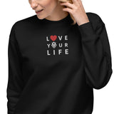 Caribbean Rich - Love Your Life Brodé Unisexe Premium Sweatshirt
