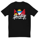 Heritage - Antigua and Barbuda Men's Premium Fitted T-Shirt - Trini Jungle Juice Store