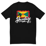 Heritage - Grenada Men's Premium Fitted T-Shirt - Trini Jungle Juice Store