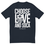 Choose LOVE and SOCA - Men's Premium Fitted T-Shirt - Trini Jungle Juice Store