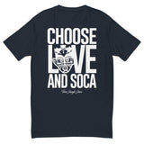 Choose LOVE and SOCA - Men's Premium Fitted T-Shirt - Trini Jungle Juice Store