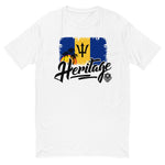 Heritage - Barbados Men's Premium Fitted T-Shirt - Trini Jungle Juice Store