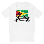 Heritage - Guyana Men's Premium Fitted T-Shirt - Trini Jungle Juice Store