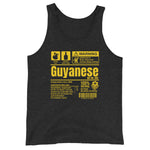 A Product of Guyana - Guyanese Unisex Tank Top (Yellow Print)
