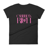 Caribbean Rich - Women's Fashion Fit T-Shirt (Pink Print)