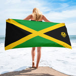 Beach Towel - Jamaica Flag - Trini Jungle Juice Store
