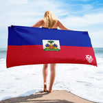 Beach Towel - Haiti Flag - Trini Jungle Juice Store