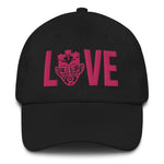 Choose LOVE and SOCA - LOVE Dad Hat (Pink 3D Puff) - Trini Jungle Juice Store