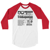 A Product of Trinidad and Tobago - Trinbagonian Unisex 3/4 Sleeve Raglan Shirt - Trini Jungle Juice Store
