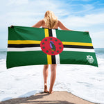 Beach Towel - Dominica Flag - Trini Jungle Juice Store