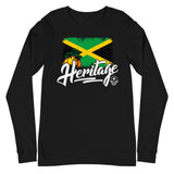 Heritage - Jamaica Unisex Long Sleeve Tee (Black) - Trini Jungle Juice Store