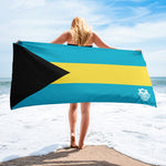 Beach Towel - Bahamas Flag - Trini Jungle Juice Store