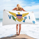 Beach Towel - Virgin Islands Flag - Trini Jungle Juice Store