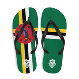 Island Flag - Dominica Flip Flops - Trini Jungle Juice Store