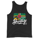 Heritage - Dominica Unisex Tank Top (Black) - Trini Jungle Juice Store