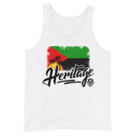 Heritage - Martinique Unisex Tank Top (White) - Trini Jungle Juice Store
