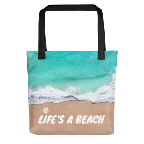 Island Vibes - "Life's A Beach" Tote Bag - Trini Jungle Juice Store