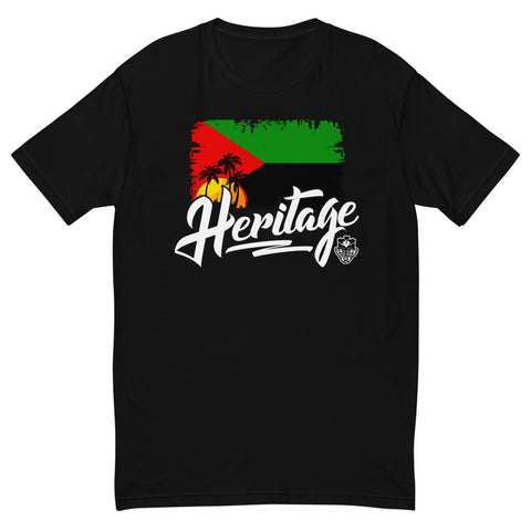 Heritage - Martinique Men's Premium Fitted T-Shirt (Black) - Trini Jungle Juice Store