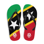Island Flag - St. Kitts and Nevis Flip Flops - Trini Jungle Juice Store