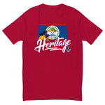 Heritage - Belize Men's Premium Fitted T-Shirt - Trini Jungle Juice Store