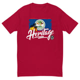 Heritage - Belize Men's Premium Fitted T-Shirt - Trini Jungle Juice Store
