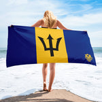 Beach Towel - Barbados Flag - Trini Jungle Juice Store