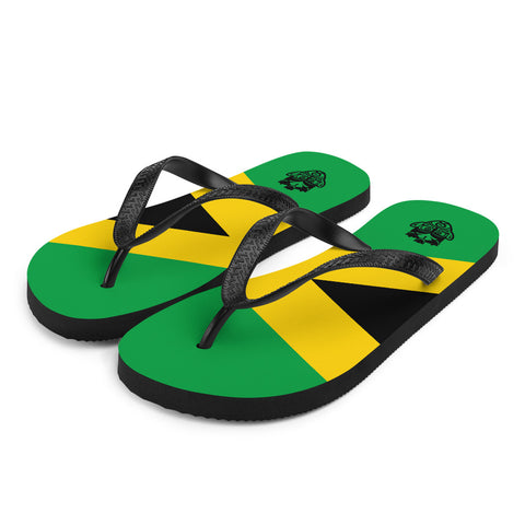 Island Flag - Jamaica Flip Flops - Trini Jungle Juice Store