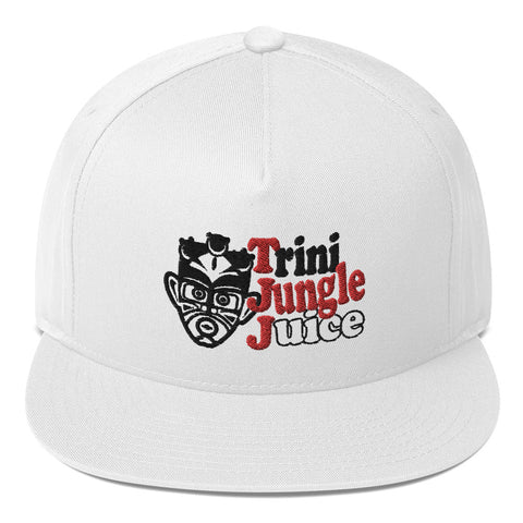 Trini Jungle Juice - Flat Bill Cap (White) - Trini Jungle Juice Store