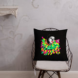 Traditional Mas Characters - Pierrot Grenade Throw Pillow