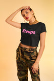 Dictons des Caraïbes - Tee-shirt court pour femmes Steups