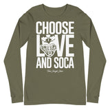 Choose LOVE and SOCA - Unisex Long Sleeve Tee - Trini Jungle Juice Store
