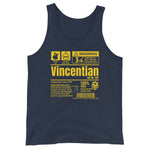 A Product of St. Vincent and The Grenadines - Vincentian Unisex Tank Top (Yellow Print)