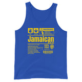 A Product of Jamaica - Jamaican Unisex Tank Top (Yellow Print) - Trini Jungle Juice Store