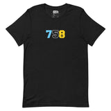 LOCAL - Indicatif régional 758 Sainte-Lucie T-shirt unisexe
