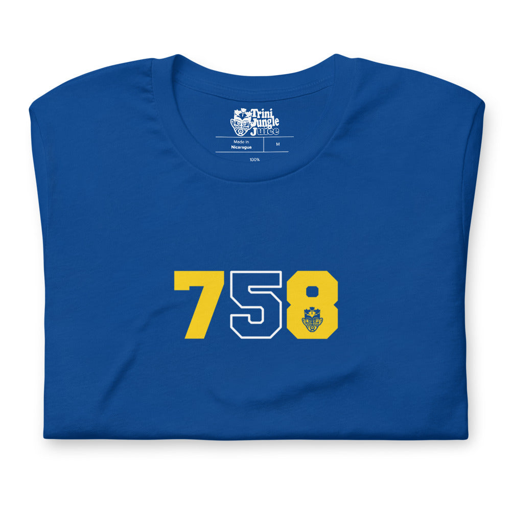 LOCAL - Area Code 758 St. Lucia Unisex T-Shirt | Trini Jungle Juice Store